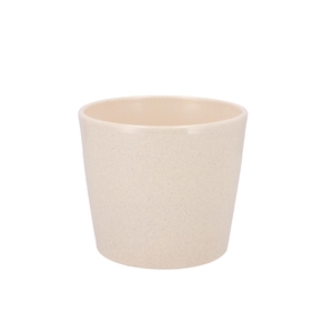 Ceramic Beige Stone Pot 13cm
