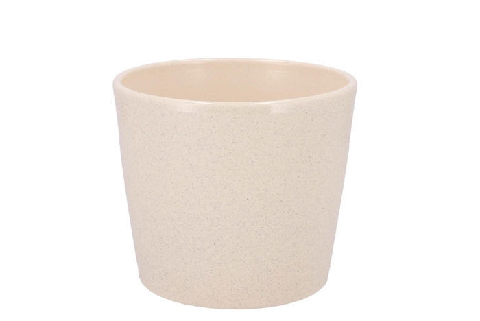 <h4>Ceramic Beige Stone Pot 13cm</h4>