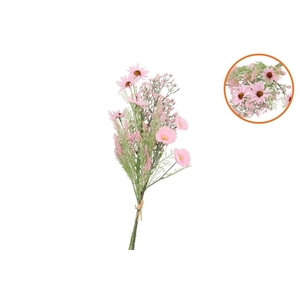 Silk Poppy Rudbeckia Wildflowers Light Pink 78cm