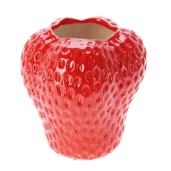 <h4>Ceramics Strawberry vase d16*17cm</h4>