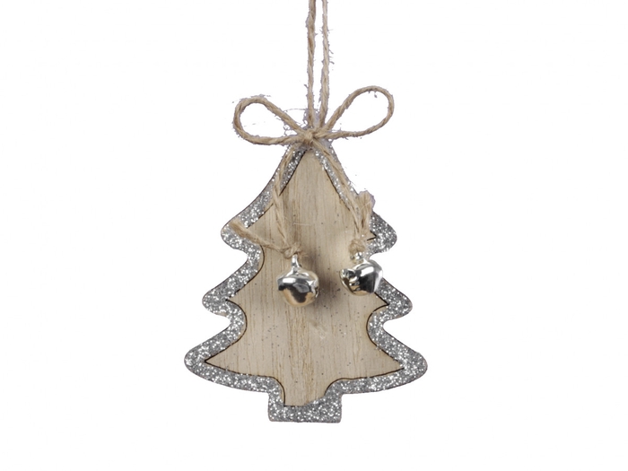 <h4>Kerst Deco hanger hout boom 07cm x8</h4>