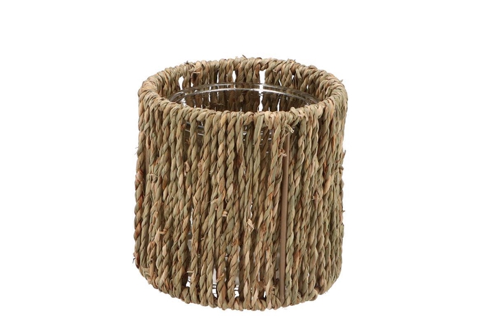 <h4>Inca Natural Holder Glass 12x12cm</h4>