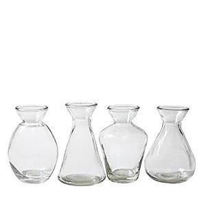 Glas Fles Assorti d02*10cm