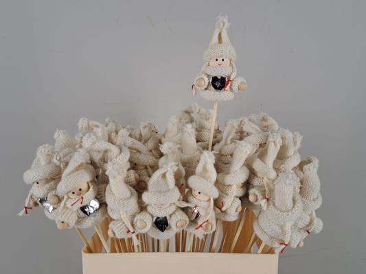 Stick Puppet 7,5cm White 85308