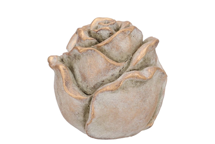 <h4>Concrete Gold Rose 13x13x13cm</h4>