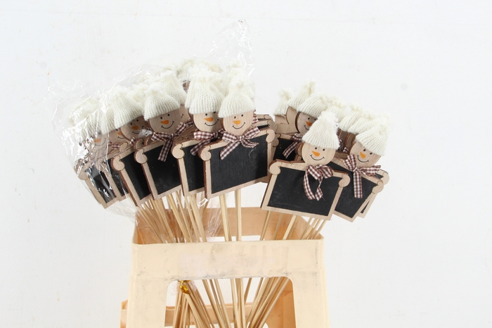 <h4>Stick Board Snowman 12cm 86759</h4>