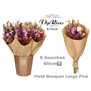 DRIED BOUQUET LARGE PINK
