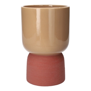 DF03-720460104 - Pot Dublo d7.5xh10 beige/terra