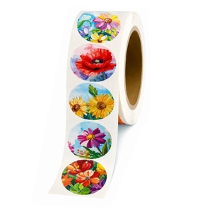 Labels Sticker 40mm x250 Flowers