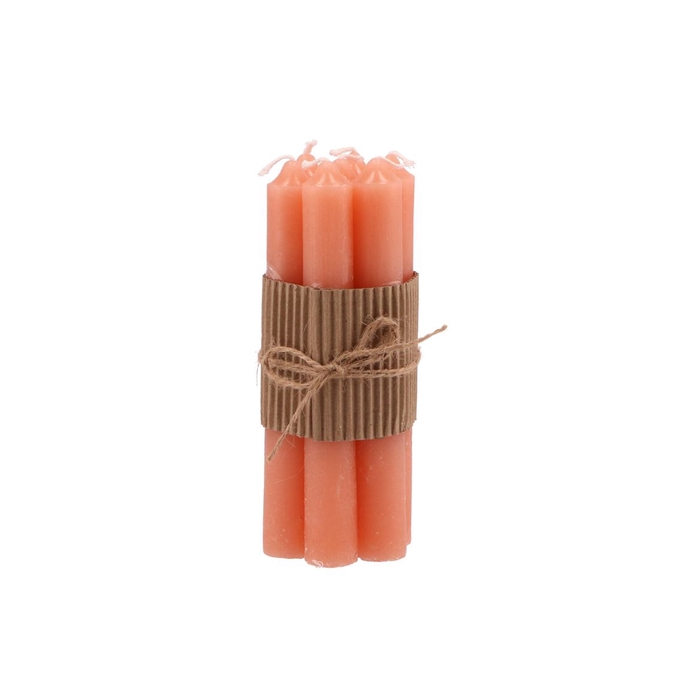 <h4>Candle Crown Peach Per 7 2x16cm Nm</h4>