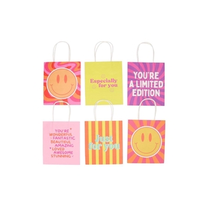 Gift Paperbag Fun Ass Pink Yellow 18x8x21cm