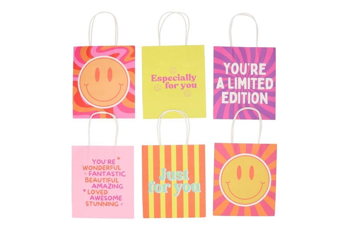 <h4>Gift Paperbag Fun Ass Pink Yellow 18x8x21cm</h4>