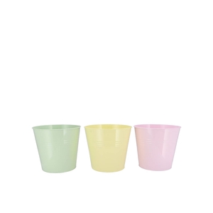 Zinc Dreamy Pastel Mix Bucket Basic Ass 15x14x11cm