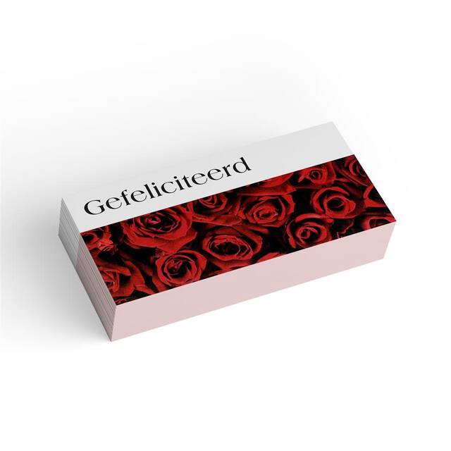 <h4>Bloemkaart stylish 02 gefeliciteerd-pakje 20 stuks</h4>
