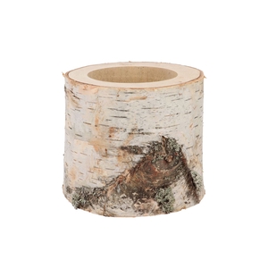 Nature Birch Pot D16-19cm X 15cm