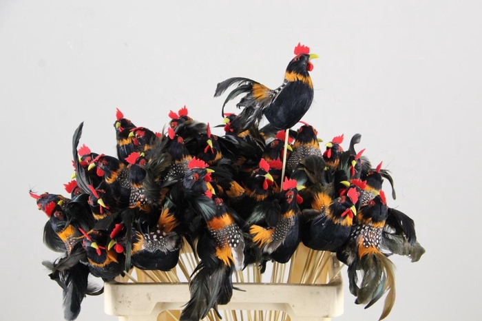 <h4>Stick Rooster 16cm Black</h4>