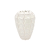 Lima White Vase Long Carve 31x31x44cm