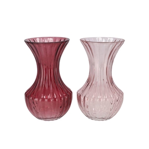 Taylor Pink Vase Cone Neck Ass 10x18cm