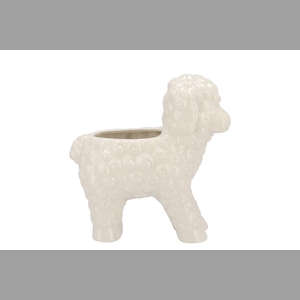 Easter Happy White Vase Sheep 19x11x20cm Nm