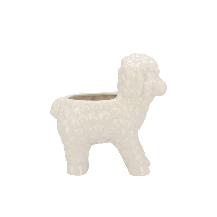 <h4>Easter Happy White Vase Sheep 19x11x20cm Nm</h4>