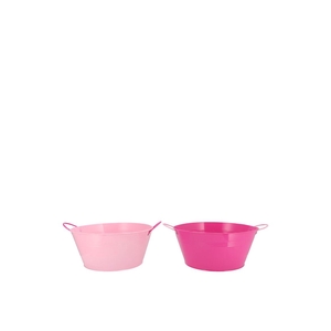 Zinc Basic Fuchsia/pink Ears Bowl 20x10cm