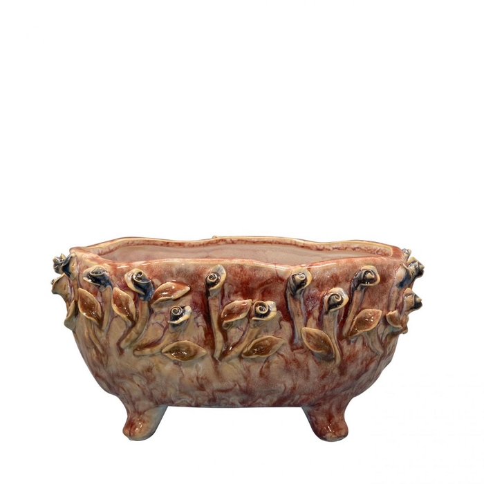 <h4>Keramiek Exclusief Irene planter 26*18*13cm</h4>