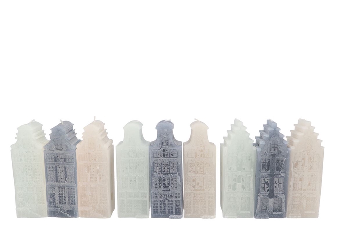 <h4>Amsterdam House Grey Mix Candle 7x7x20cm</h4>