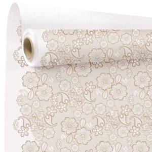 Kraft blanc broderie champagne (770682)