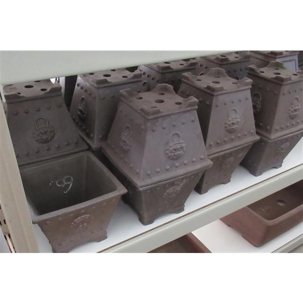 <h4>Bonsai pot square, brown unglazed (20x20x15)</h4>