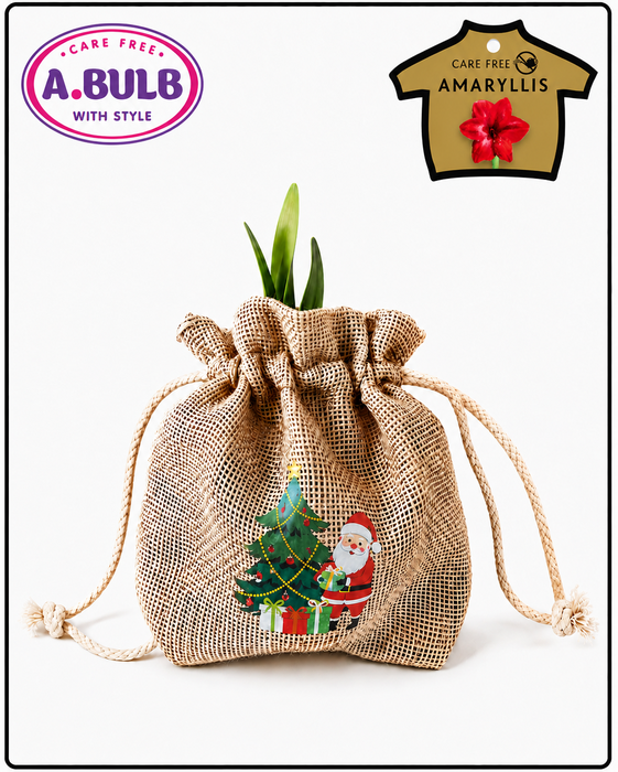 <h4>A.BULB with Style - 32cm Jute Christmas Santa</h4>