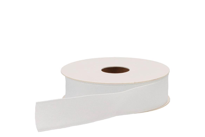 <h4>Ribbon Textile 00 White 20mx25mm</h4>