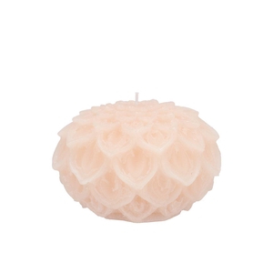 Candle Dahlia Ivory 9x7cm