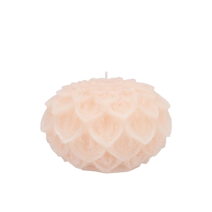 <h4>Candle Dahlia Ivory 9x7cm</h4>