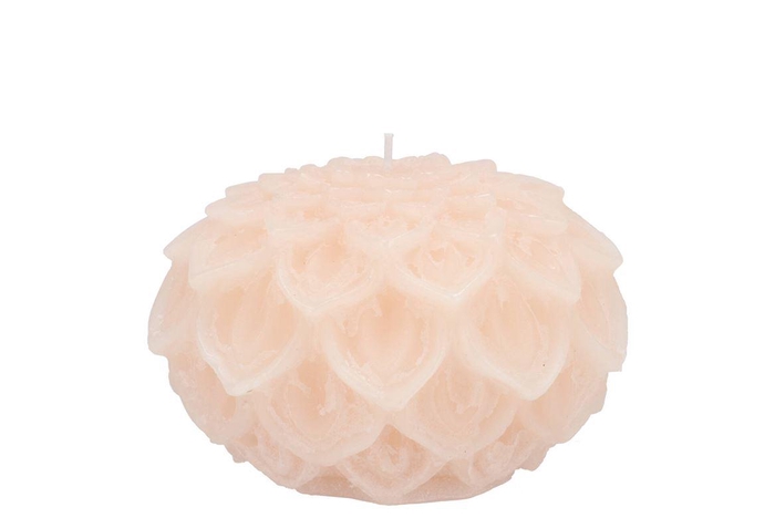 <h4>Candle Dahlia Ivory 9x7cm</h4>