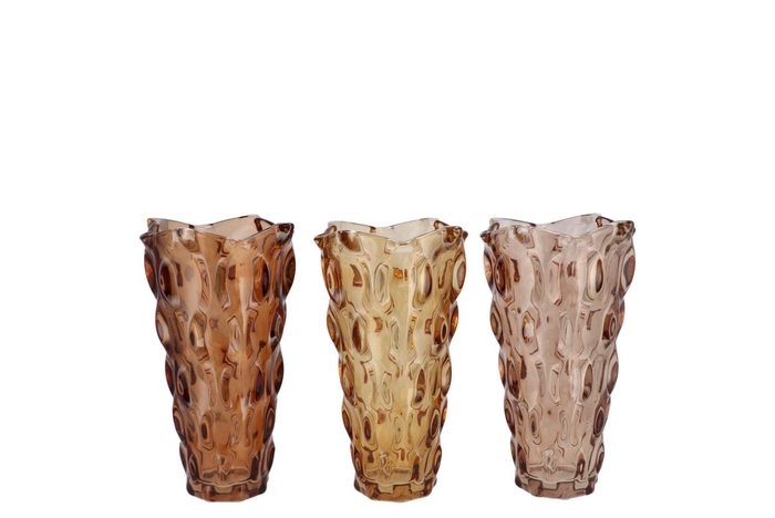 <h4>Jazz Wild Brown Vase Ass 16x23cm</h4>