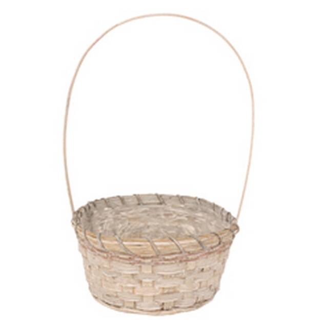 <h4>Basket Jakarta bamboo D.20/H.10cm greywash</h4>