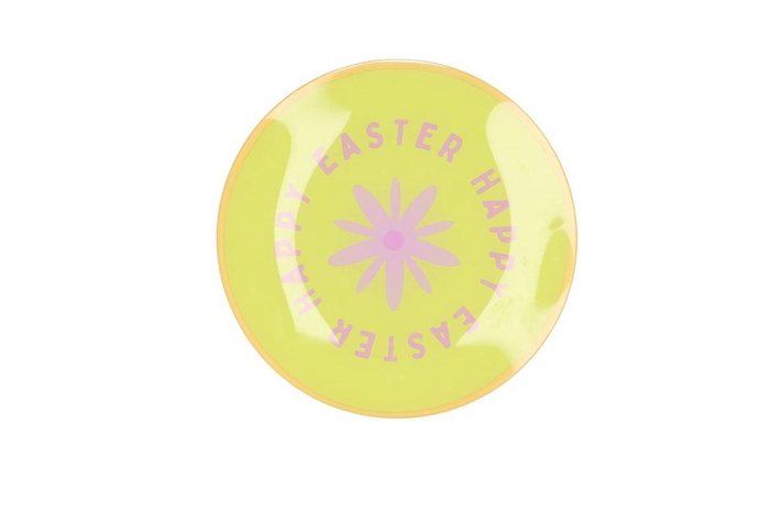 <h4>Plate Round Happy Easter 18x18x2cm</h4>