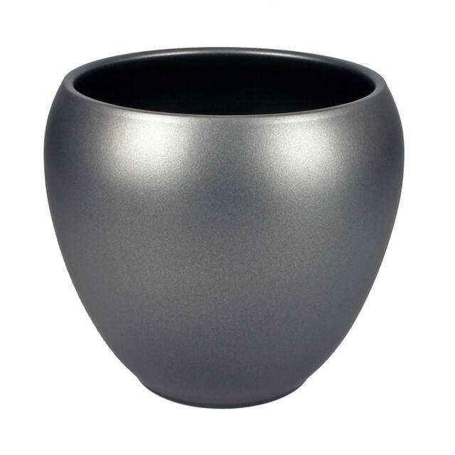 <h4>Keramiek pot Rian d22 h18.5cm antraciet mat</h4>
