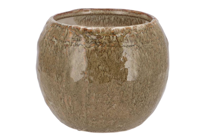 <h4>Iron Stone Sand Ball Pot 24x24x16cm Nm</h4>