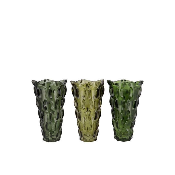 <h4>Jazz Majestic Green Vase Ass 16x23cm Nm</h4>