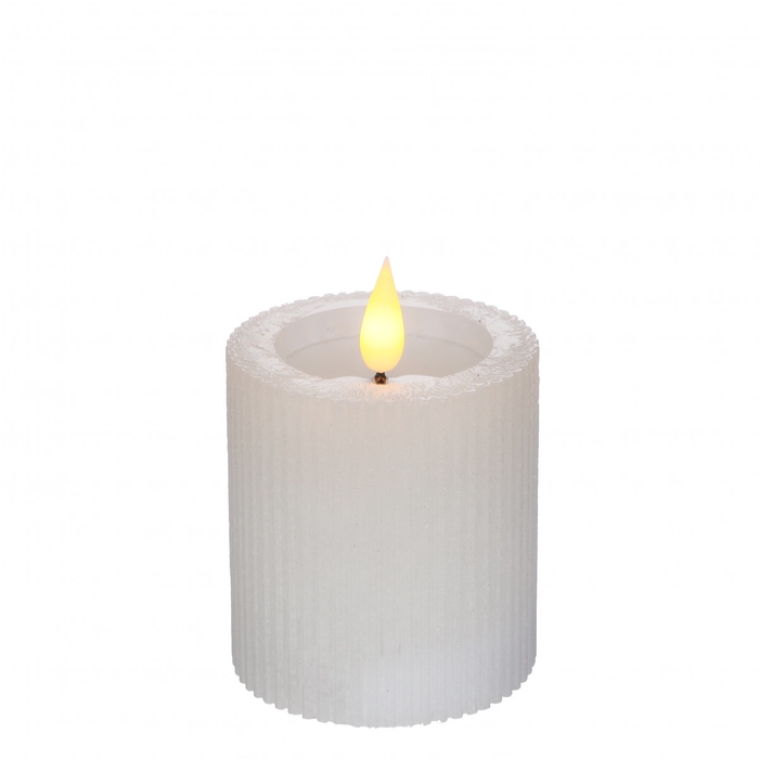 <h4>Candle LED cylin.rib d07*7.5cm ex.AAA</h4>