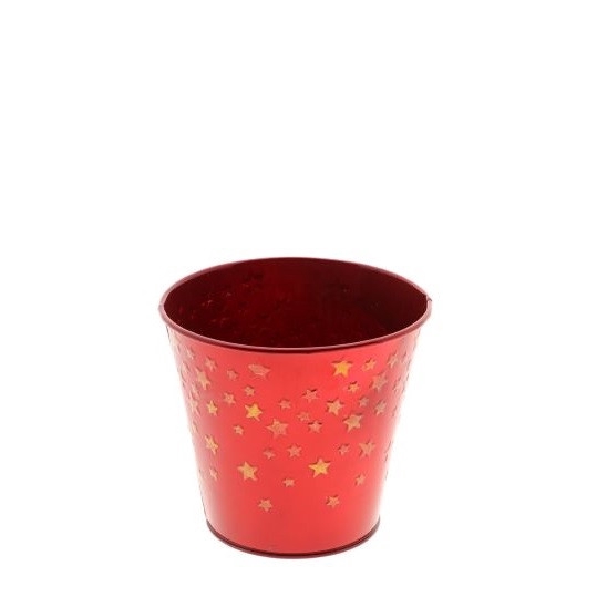 <h4>Kerst Zink ster pot d13*12cm</h4>
