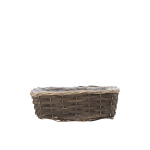 Wicker Basket Rectangle Grey 30x13x10cm