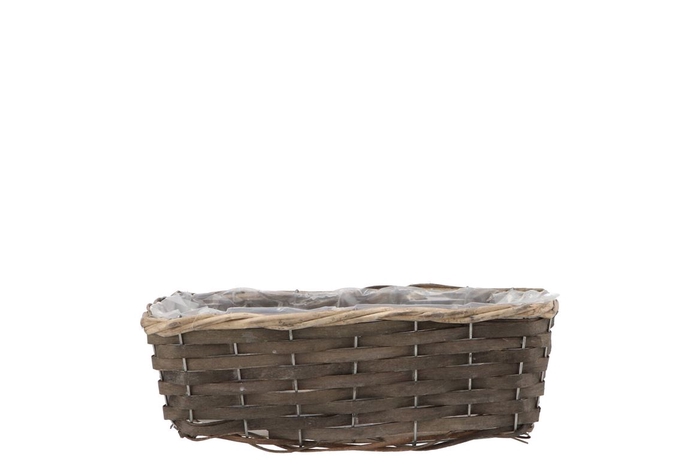 <h4>Wicker Basket Balcony Grey 30x13x10cm</h4>