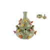 Bird Vase Pistache Bubbles 28x32cm Nm