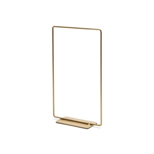 METAL RECTANGLE ON BASE30X60CM GOLD