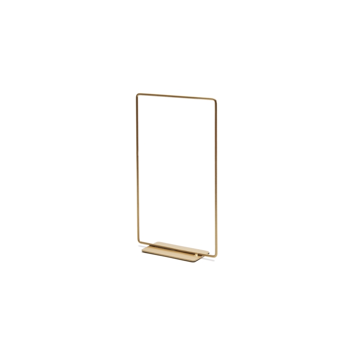 <h4>METAL RECTANGLE ON BASE30X60CM GOLD</h4>