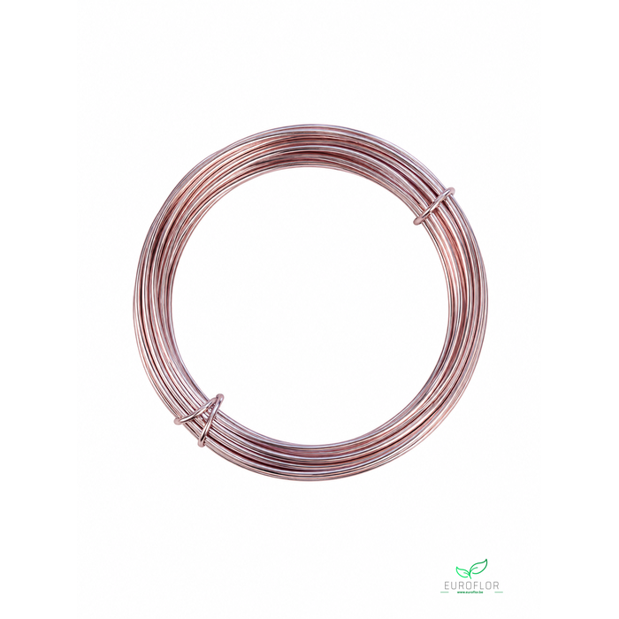 <h4>ALUMINIUM WIRE ROSE 2MM 100GR 12M</h4>
