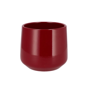 Ceramic Wine Red Shiny Pot Berlin 18cm