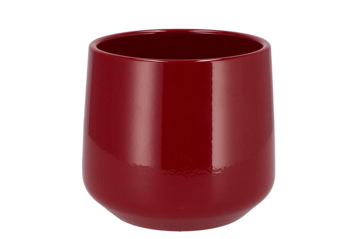 <h4>Ceramic Wine Red Shiny Pot Berlin 18cm</h4>